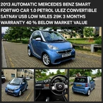 2013 Smart fortwo 1.0 Passion (71bhp) Cabriolet